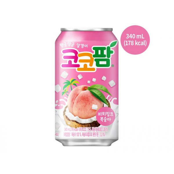 韓國海太椰果飲料(水蜜桃味)